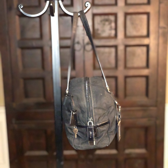 Authentic PRADA Black Nylon & Leather Shoulder Bag - Picture 2 of 4
